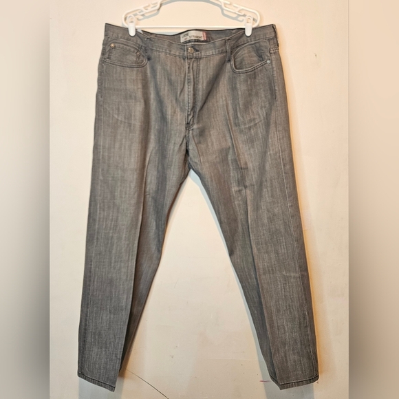 💙Levi’s 569 Loose Straight Jeans Mens 44x32 Wide Leg, Gray 💛💙 - Picture 4 of 7
